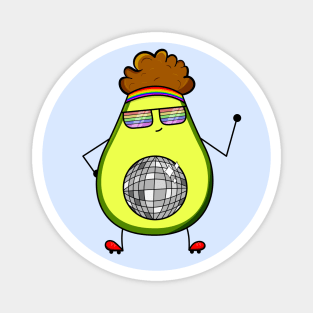 Disco Avoparty Avocado Magnet